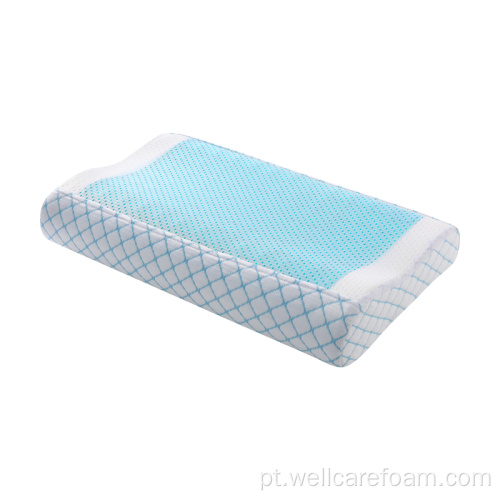 Pillow de espuma de memória em gel para o verão